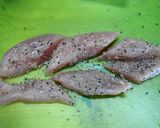 お弁当に☆ﾍﾞｰｺﾝでｻｻﾐ巻き♪作り方4写真