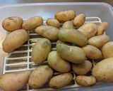 我が家のクズ芋料理　揚げいも作り方1写真