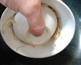 粉状揚げイカ入もやしと法蓮草の中華和え作り方4写真