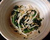 粉状揚げイカ入もやしと法蓮草の中華和え作り方9写真