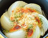 新玉ねぎとたらこマヨネーズのオーブン焼き作り方4写真
