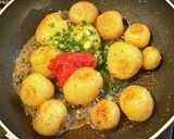 小さい新ジャガイモの梅バター作り方4写真