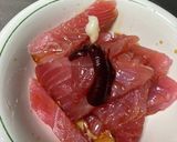 韓国風まぐろの山かけ作り方1写真