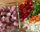 フライパンで簡単♪彩り野菜のカレーピラフ作り方1写真