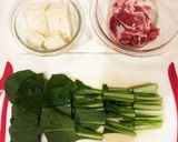 小松菜と豚肉と豆腐のチャンプルー作り方1写真
