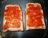 フィッシュソーセージで焼きサンドイッチ作り方3写真