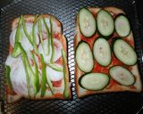 フィッシュソーセージで焼きサンドイッチ作り方4写真