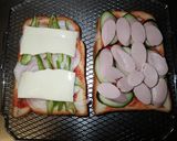 フィッシュソーセージで焼きサンドイッチ作り方5写真