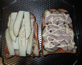フィッシュソーセージで焼きサンドイッチ作り方6写真