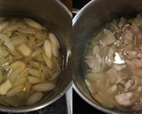 豚肉と牛蒡と舞茸の山椒味噌煮作り方3写真