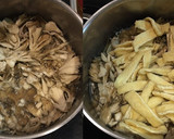 豚肉と牛蒡と舞茸の山椒味噌煮作り方4写真