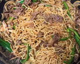 牛肉とピーマンと筍の焼きそば作り方9写真