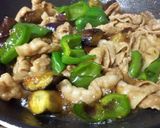 なすとピーマンと豚バラ肉の照り炒め作り方4写真