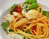 バジルとモッツァレラチーズのトマトパスタ作り方7写真