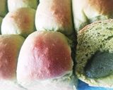 抹茶あん&こしあん・抹茶ちぎりパン作り方15写真