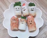 お弁当に可愛い竹輪星人作り方3写真