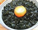 秘密にしたい史上最強わかめのお月見佃煮丼作り方3写真