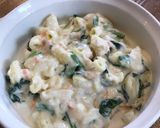 鮭とほうれん草のクリームパスタ作り方8写真