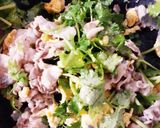 簡単♪豚肉とパクチーの卵炒め作り方5写真
