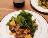 簡単♪豚肉とパクチーの卵炒め作り方6写真