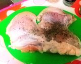 バジルレモンのチキンステーキ♪作り方1写真