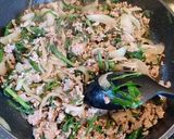 厚揚げ入りニラそぼろ丼作り方4写真