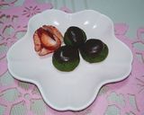 高齢者向け★抹茶団子 苺添え作り方4写真