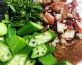 夏野菜と鶏胸肉の梅肉和え作り方2写真
