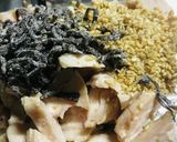 夏野菜と鶏胸肉の梅肉和え作り方3写真