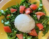 切って載せるだけ!簡単！納豆タコライス作り方2写真