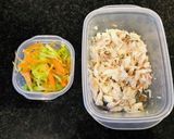 ＊余った魚と野菜炒めのリメイク春巻き＊作り方1写真