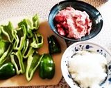 色鮮やかピーマンと万願寺とうがらしの肉詰作り方1写真