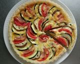 夏野菜の彩りカレーキッシュ。作り方13写真