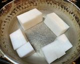 曲げわっぱ弁当　おかず5 鶏大根煮作り方1写真