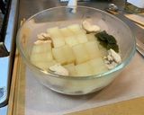 曲げわっぱ弁当　おかず5 鶏大根煮作り方12写真