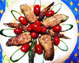色鮮やかピーマンと万願寺とうがらしの肉詰作り方5写真