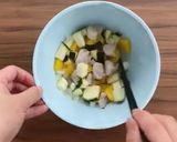 電子レンジレシピ♪鶏と野菜のオイルパスタ作り方7写真
