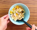 電子レンジレシピ♪鶏と野菜のオイルパスタ作り方8写真