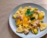 電子レンジレシピ♪鶏と野菜のオイルパスタ作り方9写真