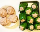 かさまし繋ぎなし！丸ごとピーマンの肉詰め作り方6写真