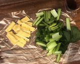 ポリ袋で簡単、小松菜と油揚げ煮作り方1写真