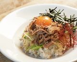 アレンジ♪プルドポークと白髪ねぎピリ辛丼作り方5写真
