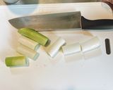 豚肉と長ネギの照り焼き作り方1写真