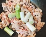 豚肉と長ネギの照り焼き作り方3写真