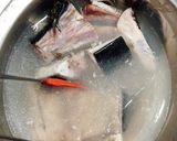 ぶりアラのぶり大根　仕上げに山椒ナッツ塩作り方3写真