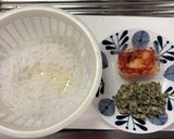 餃子の餡でおつまみ☆しらたキムチ作り方1写真