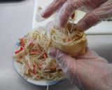 【使いきり】薄揚げのモヤシ・カニカマ詰め作り方4写真