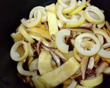 マダケ、油揚げ、干しいたけの煮物作り方3写真