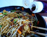 ジンギスカン風☆ラム焼きそば作り方6写真