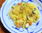チンゲン菜とベーコンの中華スープリゾット作り方7写真
